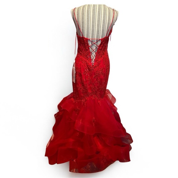 NWT gown by COLORS Dress. Tie back adjustable waist. Sz 12. Perfect for PROM. - Picture 2 of 12